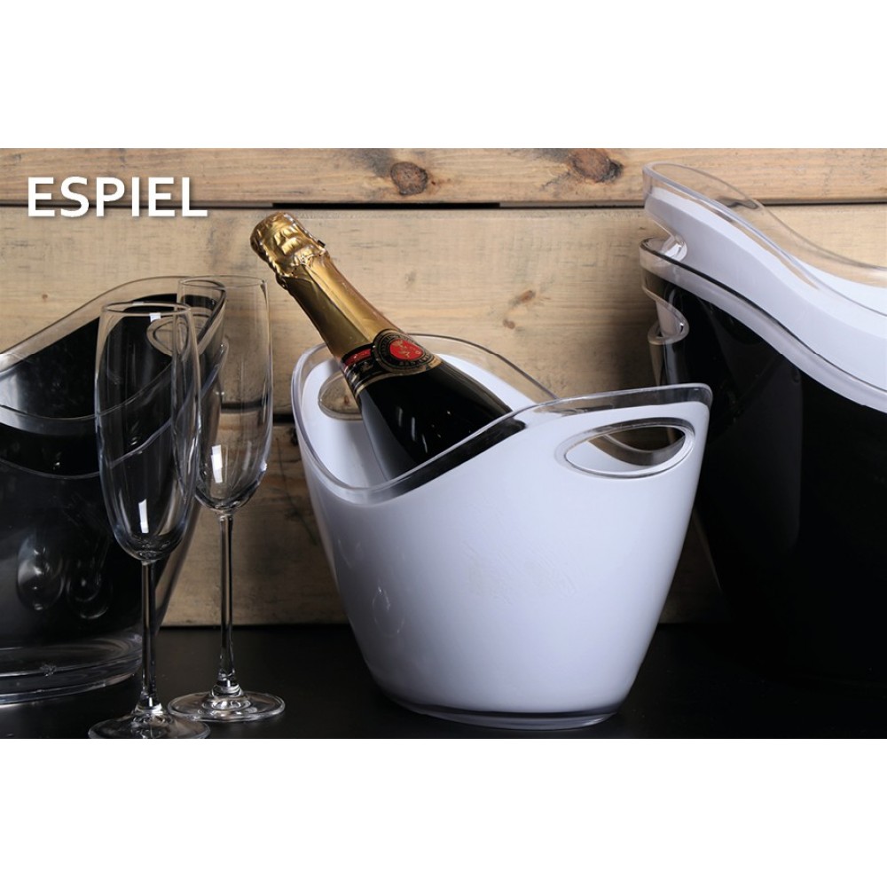 Espiel ΣΑΜΠΑΝΙΕΡΑ ΟΒΑΛ ΛΕΥΚΗ ΜΙΚΡΗ 26.5χ20χ19.5ΕΚ