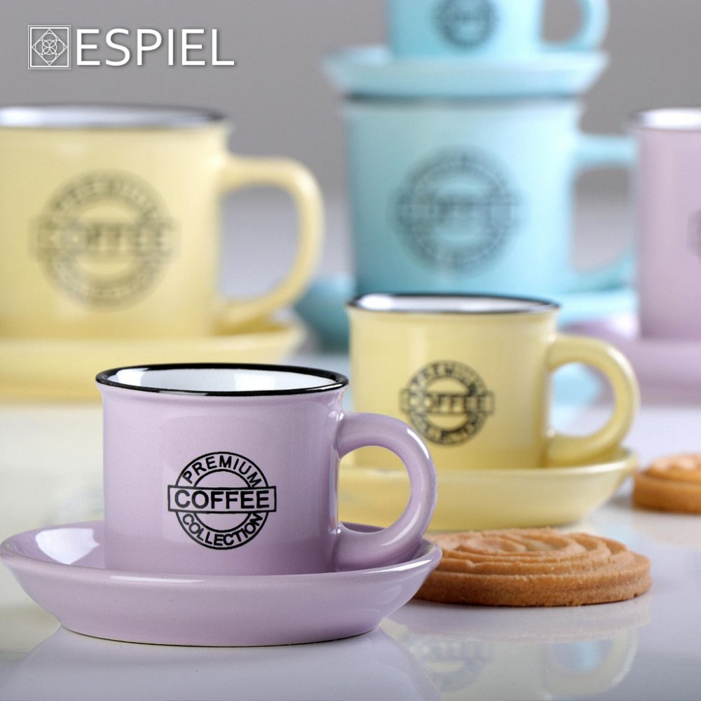 Espiel DIS. COFFEE ΦΛΙΤΖ.&ΠΙΑΤ. ESPRESSO  ΡΟΖ 90ML 11x6.3EK