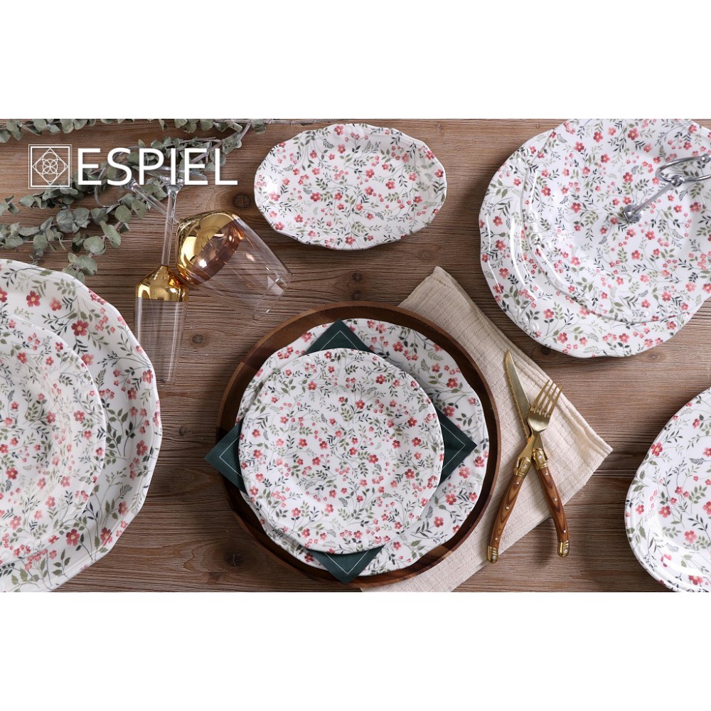 Espiel ANTIQUE CUT ΠΙΡΟΥΝΙ STEAK ΧΡΥΣΟ ΛΑΒΗ ΧΡΩΜΑ ΞΥΛΟΥ SS420 1,5ΜΜ 20.5ΕΚ