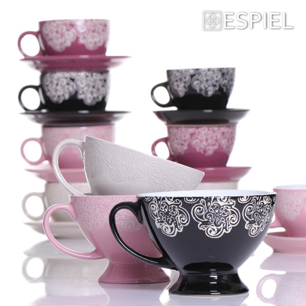 Espiel DIS. VIENNA ΜΠΩΛ ΜΕ ΠΟΔΙ ΚΑΙ ΛΑΒΗ ΜΠΕΖ 320ML 13.3x9.5 Κ6/Μ24