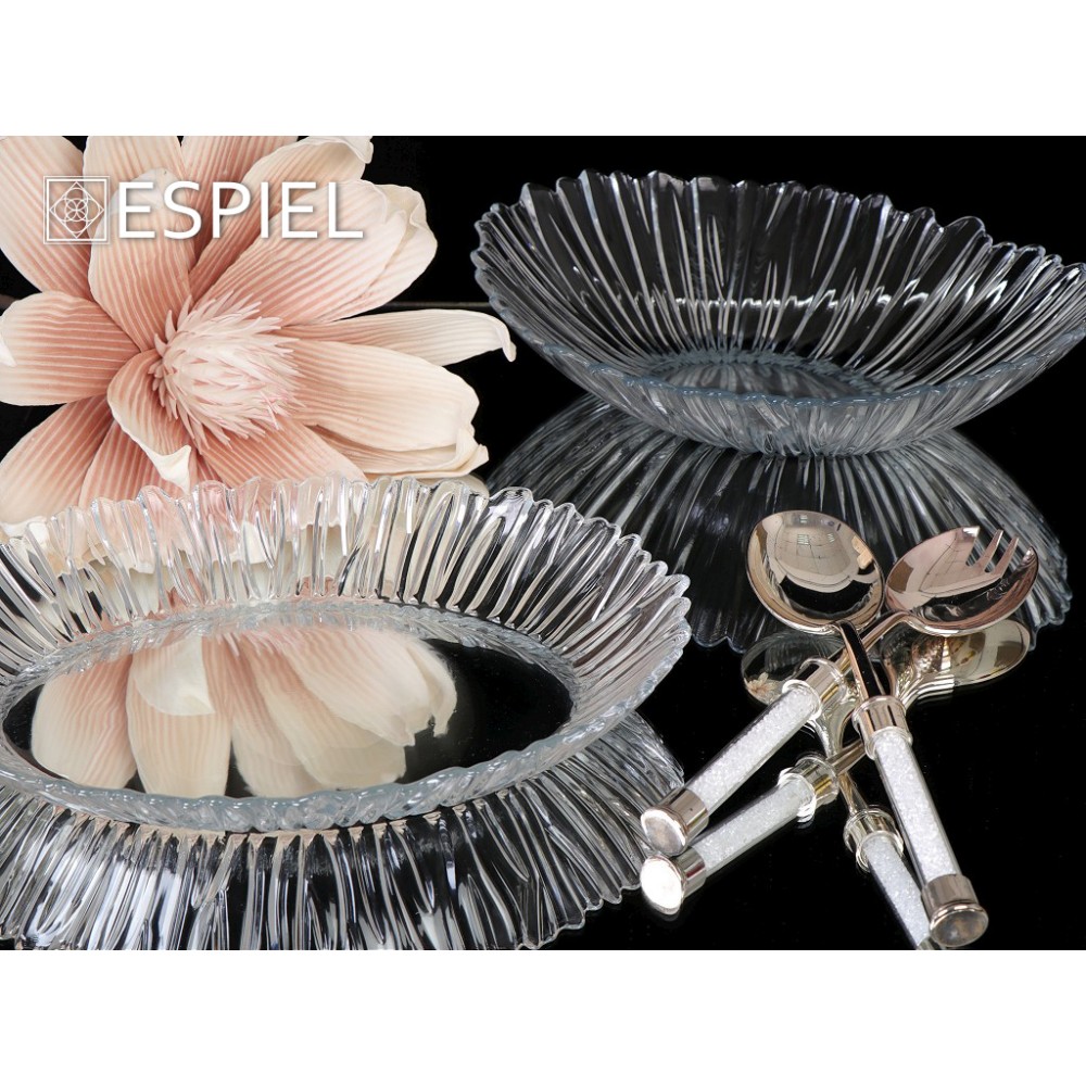 Espiel ΚΟΥΤΑΛΕΣ ΣΕΡΒΙΡΙΣΜΑΤΟΣ ΣΕΤ 2ΤΜΧ ΜΕ ΚΡΥΣΤΑΛΛ 27EK