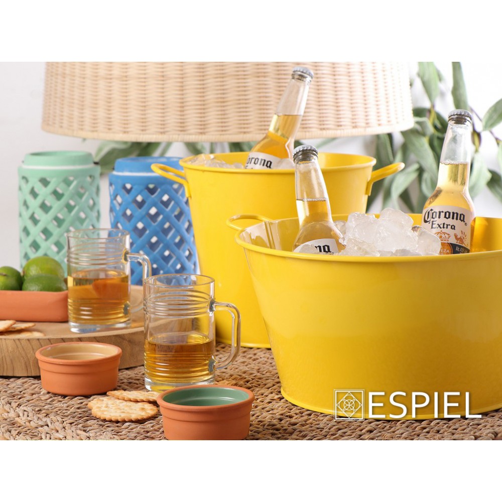 Espiel DIS. ΣΑΜΠΑΝΙΕΡΑ ΚΙΤΡΙΝΗ D: 25 H: 23CM