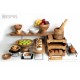 Espiel ΜΠΩΛ ΜΕ ΠΟΔΙ ΞΥΛΟ MANGO 35,56X29,85ΕΚ