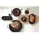 Espiel ΔΟΧΕΙΟ ΟΒΑΛ  ΜΕΤΑΛ. ΜΕ ΛΑΒΕΣ ΜΑΥΡΟ 21(23 INCL. HANDLES)X13X5.5CM (smA)