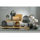Espiel CHAFFING DISH ΜΕ ΒΑΣΗ ΣΤΗΡ. ΚΑΠ. ΚΑΙ ΔΙΠΛΟ ΔΟΧΕΙΟ SS/ΑΛΟΥΜ/ΣΙΔΗΡ. ΜΑΥΡΟ 2500ML GEL WAX 30Χ30Χ32-49ΕΚ
