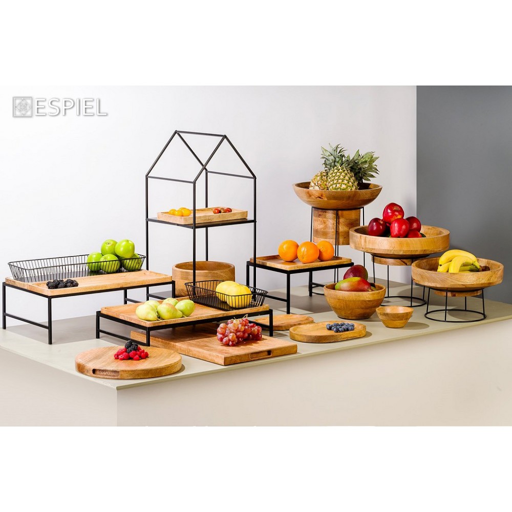Espiel ΜΠΩΛ ΜΕ ΠΟΔΙ ΞΥΛΟ MANGO 38,1X24,13ΕΚ