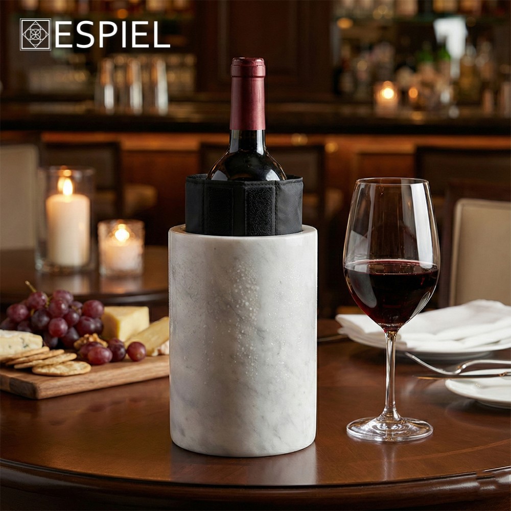 Espiel WINE COOLER ΜΑΡΜΑΡ. ΛΕΥΚΟ 13Χ13Χ18ΕΚ