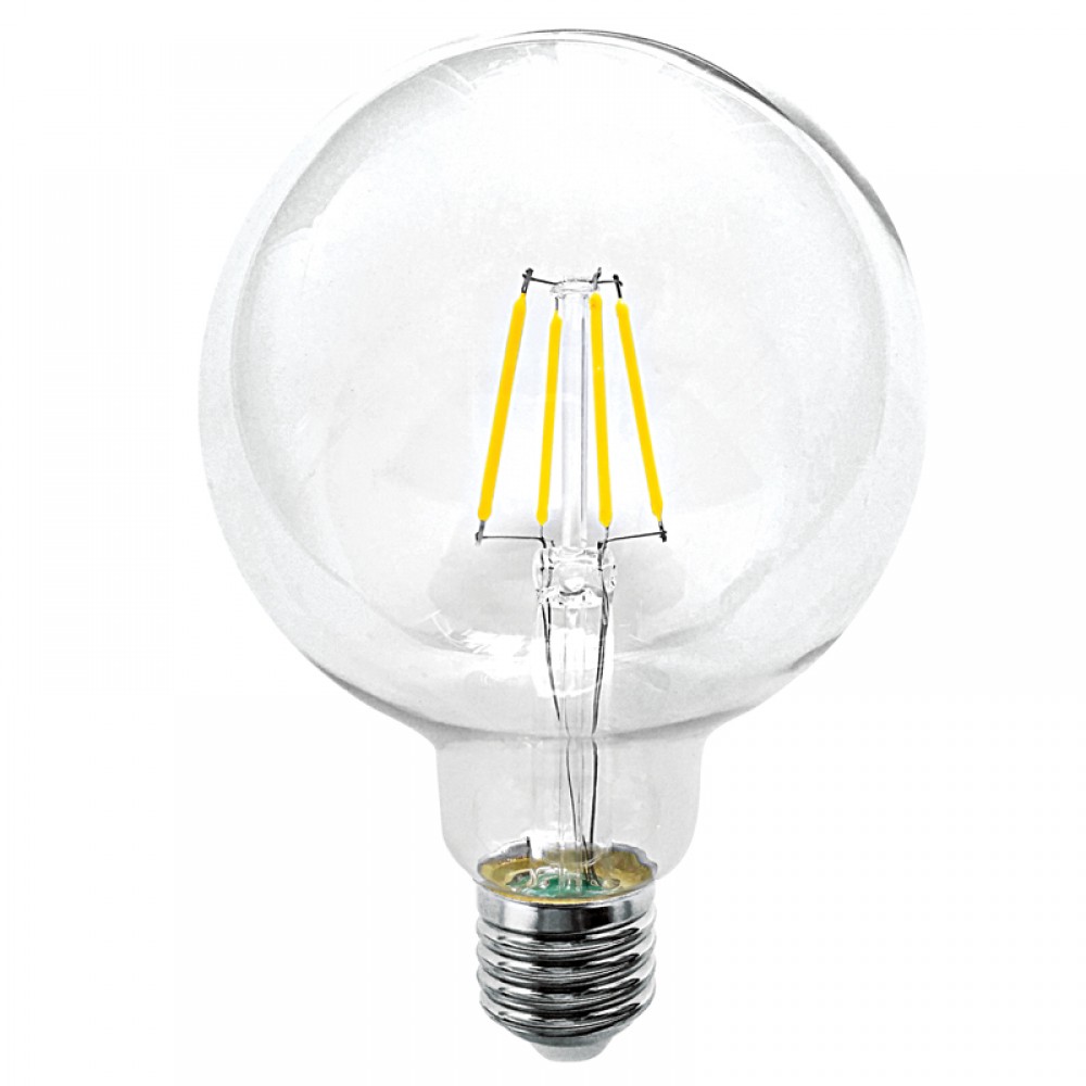 InLight E27 LED Filament G95 12watt Φυσικό Λευκό (7.27.12.21.2)