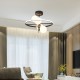 InLight Κρεμαστό φωτιστικό LED 20W 3000K και 4XG9 σε μαύρο και χρυσαφί χρώμα D:50cm (6063)