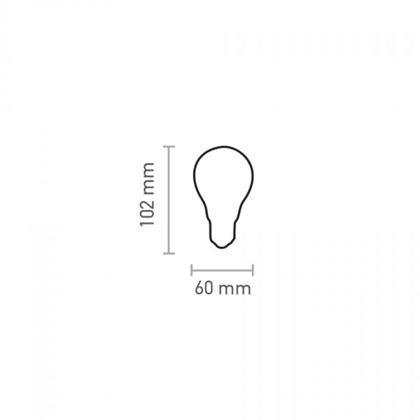 InLight E27 LED Filament A60 10watt Dimmable (7.27.10.18.1)