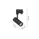 InLight Σποτ τριφασικής ράγας LED 10W 3000K σε μαύρη απόχρωση D:10cmX15,5cm (T01001-BL)