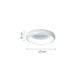 InLight Πλαφονιέρα οροφής LED 24W 3CCT από χρυσαφί και λευκό ακρυλικό D:40cm (42021-B-Golden)