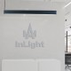 InLight Κρεμαστό φωτιστικό LED 30W 3000K από αλουμίνιο σε μαύρη απόχρωση D:90cm (6042-90-BL)