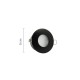 InLight Χωνευτό σποτ από χρώμιο μέταλλο 1XGU10 IP44 D:8cm (Χ0008-CH)
