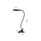 InLight Φωτιστικό LED 7W 3CCT (by switch) με κλίπ σε μαύρο χρώμα D:38cm (3044-BL)