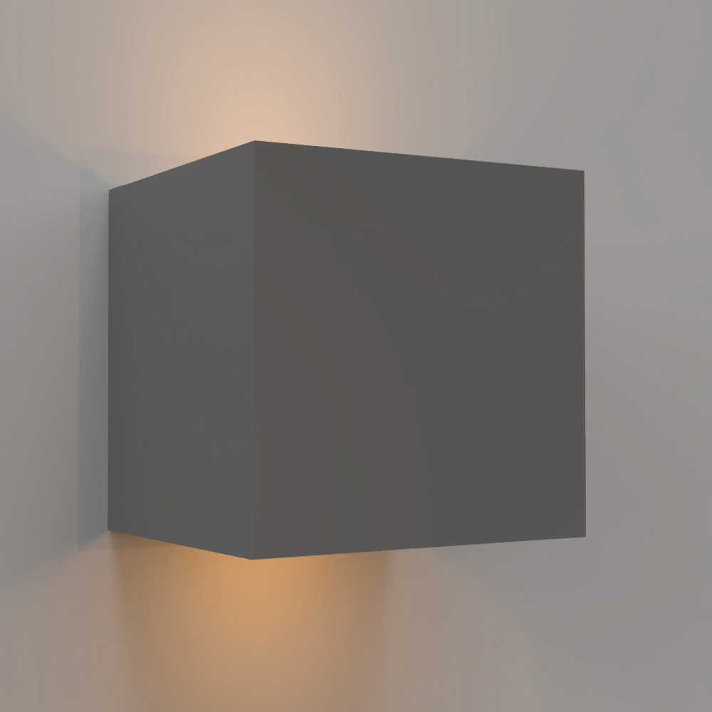 it-Lighting Emerald LED 10W 3000K Outdoor Wall Lamp Grey D:9,9cmx9,9cm (80203131)