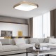 InLight Πλαφονιέρα οροφής LED 40W 3CCT από χρυσαφί μέταλλο και λευκό ακρυλικό D:45cm (42031-Golden)