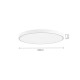 InLight Πλαφονιέρα οροφής LED 36W 3CCT (by switch on base) από μαύρο μέταλλο και ακρυλικό D:60cm (42035-B-Black)