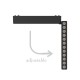 InLight Φωτιστικό LED 12W 3CCT για Ultra-Thin μαγνητική ράγα σε μαύρη απόχρωση (by tuya and zigbee) D:23cmX8cm (T04805-BL)