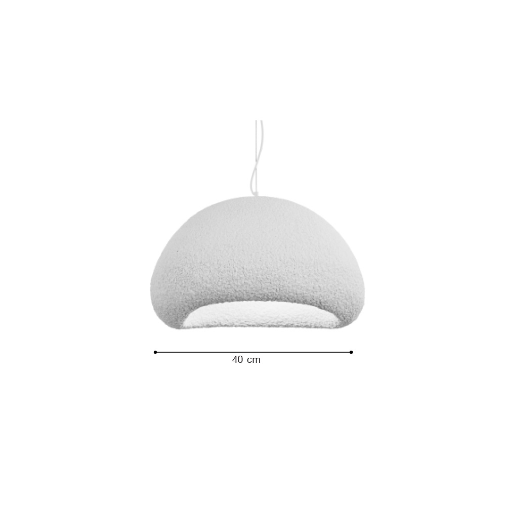 Inlight Κρεμαστό φωτιστικό από Fiberglass 1XE27 D:40cm (4067-C)