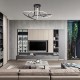 Inlight Φωτιστικό οροφής LED 56W 3CCT (by switch on base) (6096-Chrome)