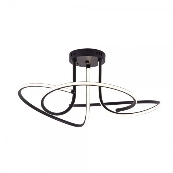 Inlight Φωτιστικό οροφής LED 56W 3CCT (by switch on base)  (6096-Black)
