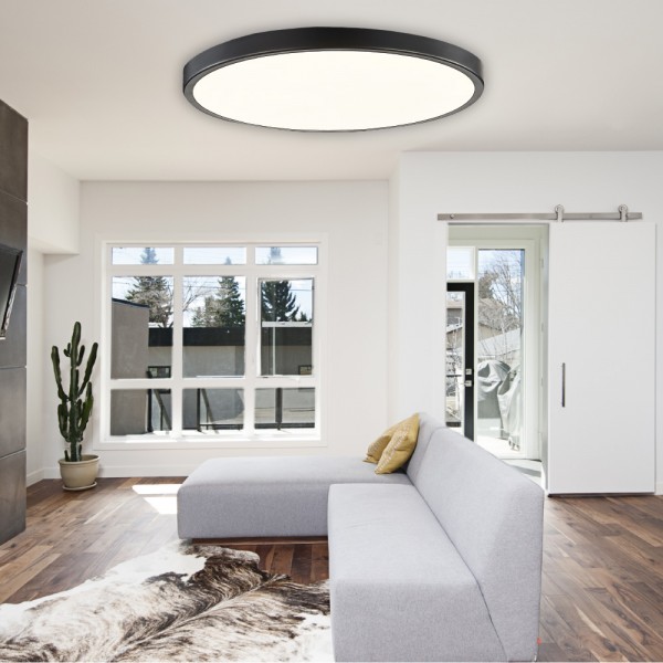 InLight Πλαφονιέρα οροφής LED 20W 3CCT (by switch on base) από λευκό μέταλλο και ακρυλικό D:30cm (42035-D-White)