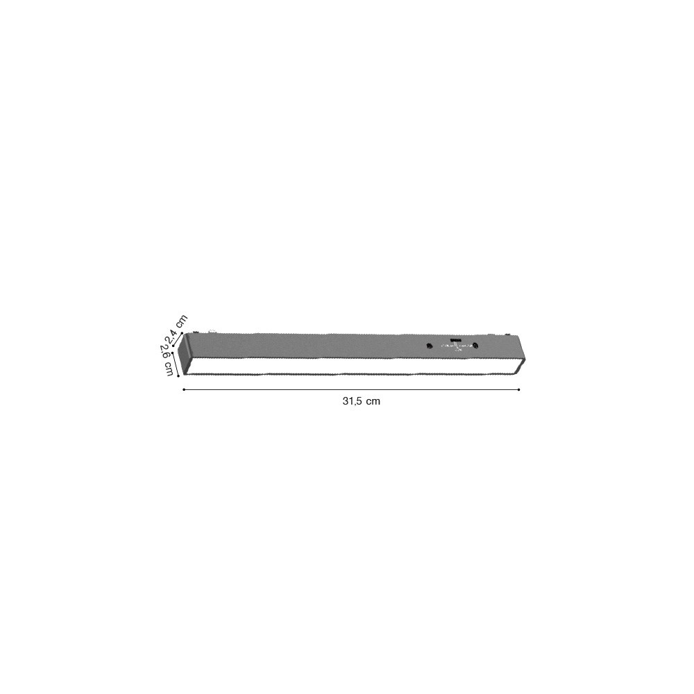 Inlight Γραμμικό φωτιστικό LED 10W 3000K-6000K για ultra thin ράγα σε λευκή απόχρωση by Tuya and Zigbee D:31,5X2,6X2,4cm (TMZ0020-White)