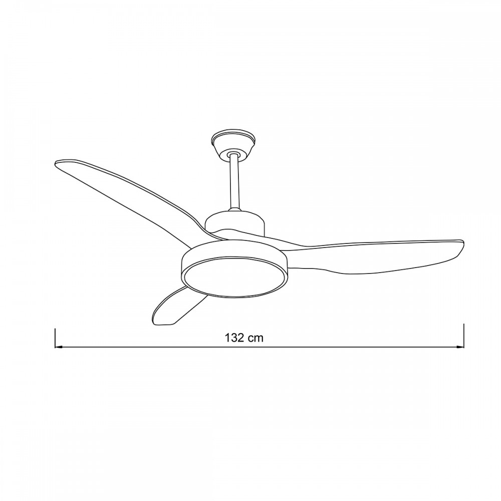 it-Lighting Nitinat 25W 3CCT LED Fan Light in Total White Color (102000290)