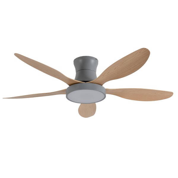 it-Lighting Denali 24W 3CCT LED Fan Light in Grey and wooden Color (102000730)