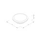it-Lighting Champlain 1xE27 Outdoor Ceiling Light Grey D:90x285x285mm (80300834)