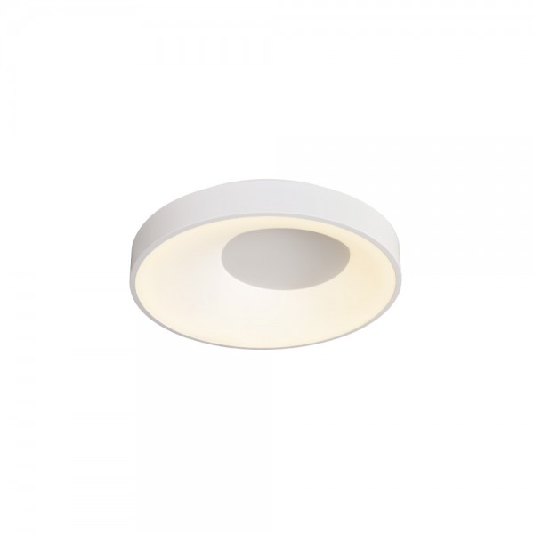 Inlight Πλαφονιέρα οροφής LED 36W 3CCT από λευκό μέταλλο και ακρυλικό D:48cm (42040-White)