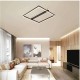 Inlight Πλαφονιέρα οροφής LED 35W 3CCT σε μαύρη απόχρωση D:50x50cm (6110)