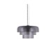 Inlight Κρεμαστό Φωτιστικό LED 12W 3000Κ απο φιμέ γυαλί D:42x23cm (4068-Smoky)
