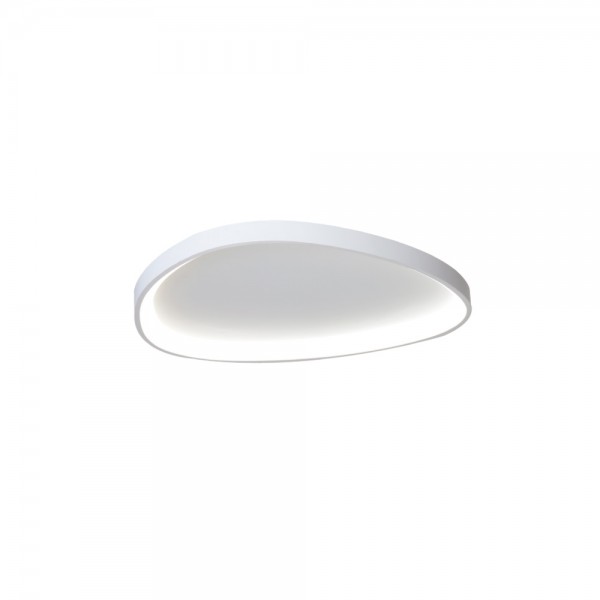 Inlight Πλαφονιέρα οροφής LED 25W 3CCT από λευκό μέταλλο και ακρυλικό D:61,5x5cm (42043-White)