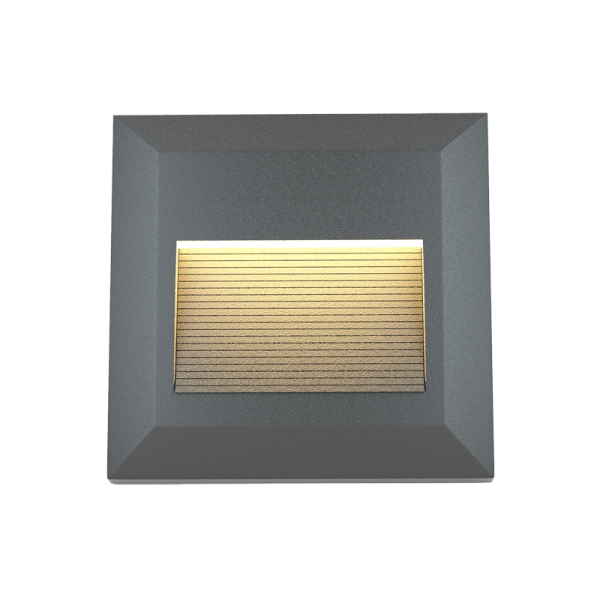 it-Lighting Salmon LED 2W 3CCT Outdoor Wall Lamp Anthracite CCT D:12.4cmx12.4cm (80201840)
