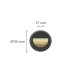 it-Lighting Maroon LED 2W 3CCT Outdoor Wall Lamp Grey D:15cmx2.7cm (80201630)