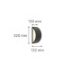 it-Lighting Clear 1xE27 Outdoor Up-Down Wall Lamp White D:32cmx13cm (80202724)