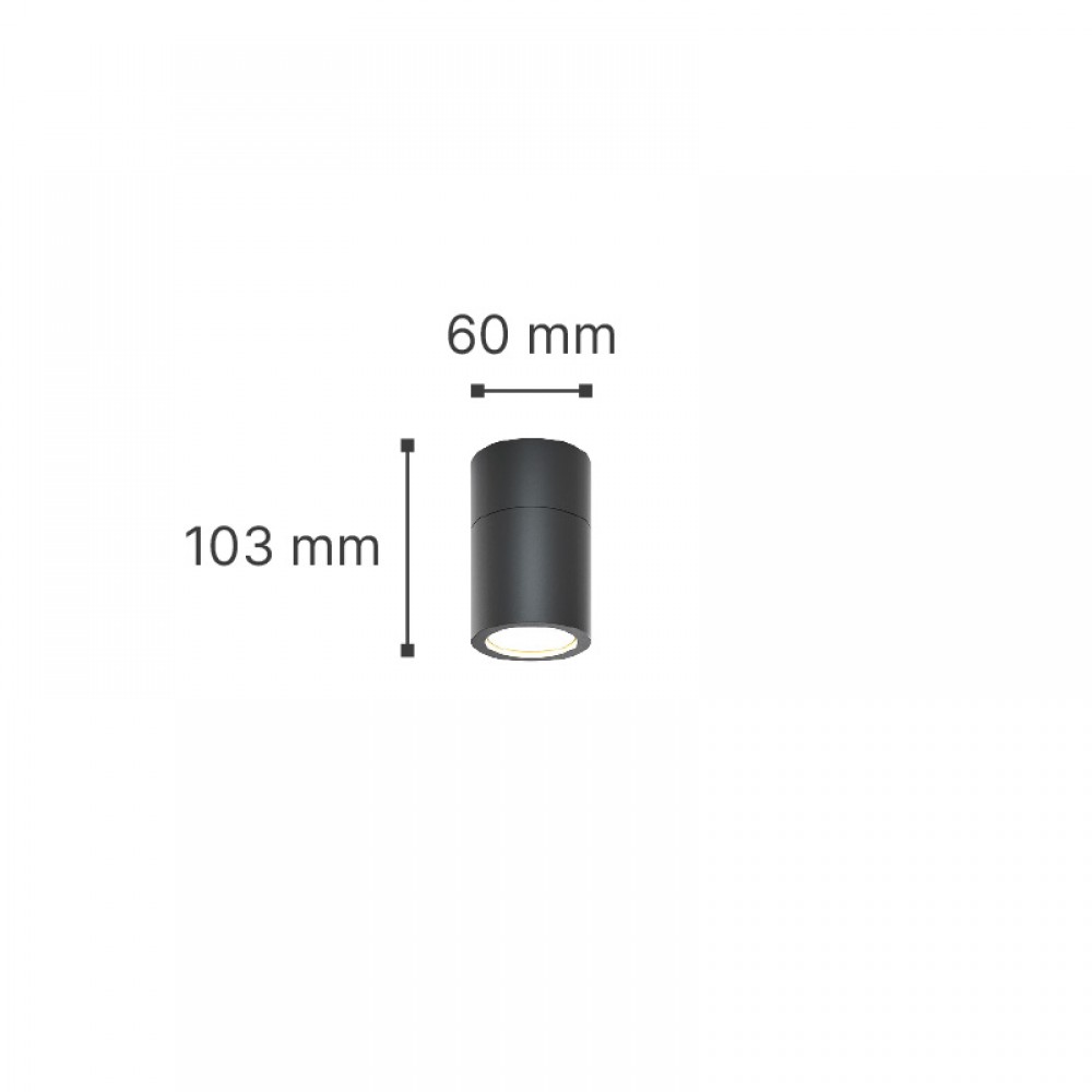it-Lighting Chelan 1xGU10 Outdoor Ceiling Down Light White D:10.3cmx6cm (80300124)
