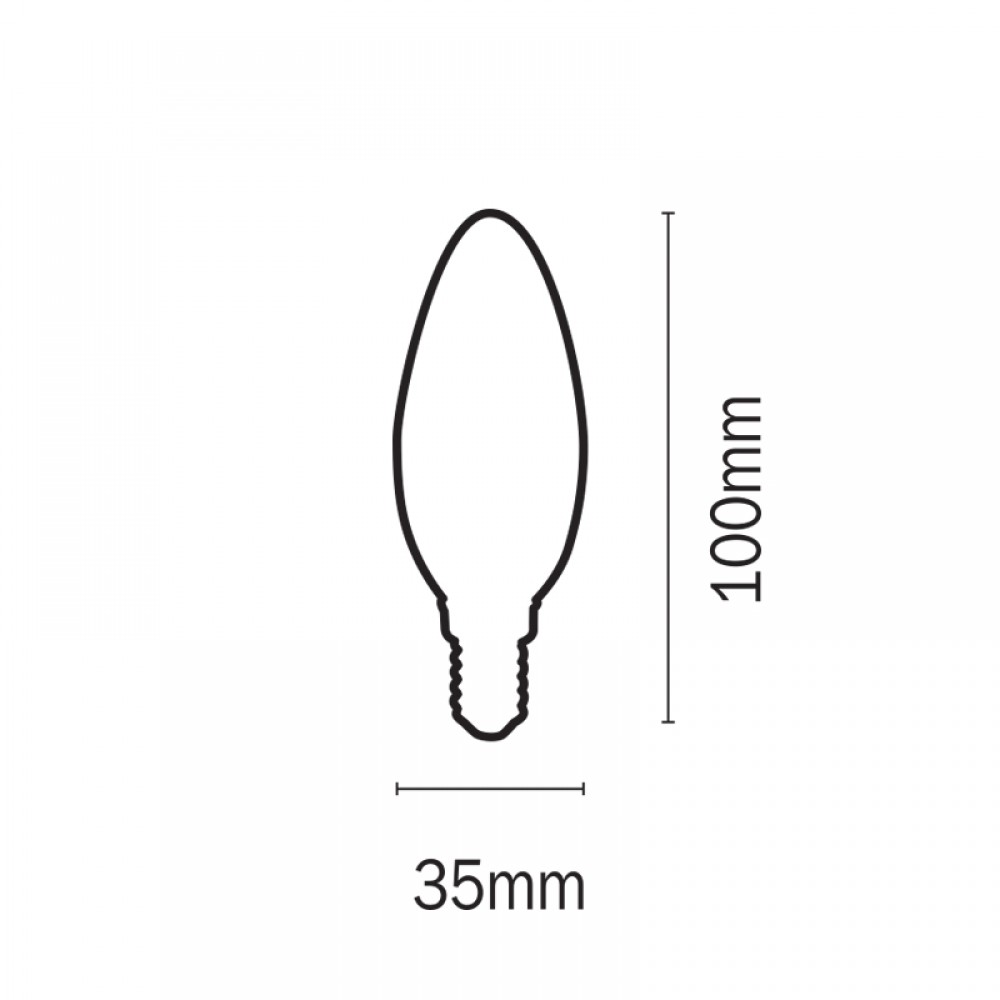 InLight E14 LED Filament C35 5watt (7.14.05.17.1)