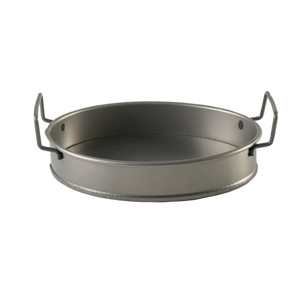 ΔΙΣΚΟΣ ΟΒΑΛ ΜΕΤΑΛ. ΜΕ ΛΑΒΕΣ ΛΑΔΊ 21(23,5 INCL. HANDLES)X15,5X4CM