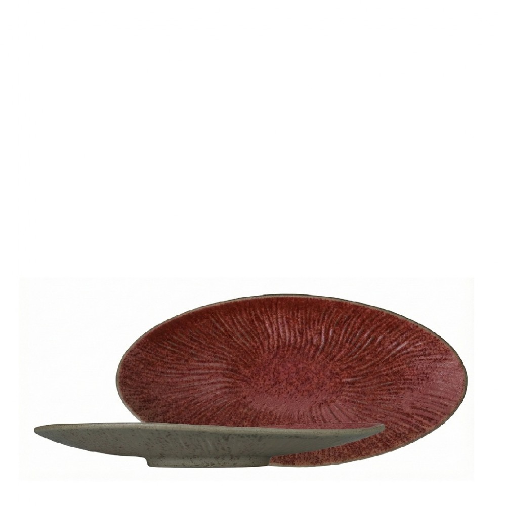 SOUL ΠΙΑΤΕΛΑ ΑΝΑΓΛΥΦΗ ΟΒΑΛ ΚΟΚΚΙΝΟ 25,3X12,2X3,5ΕΚ