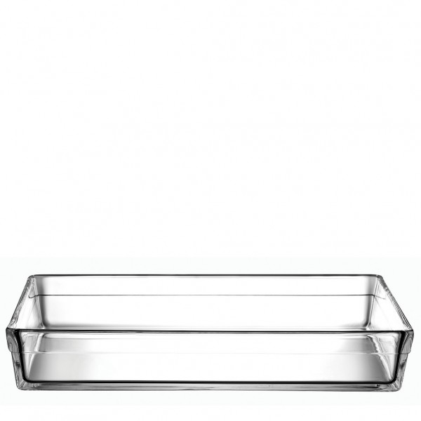 UP.OR. BORCAM RECT. TRAY TEMPERED 36,7X25,7X6CM 4350CC P/144 GB1.OB6. (smB)