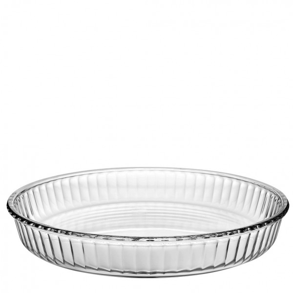 Χ.ΣΥΣΚ. BORCAM TART ROUND TRAY TEMPERED H: 5 D: 31,9CM 2950CC P/120 OB4 (smC)