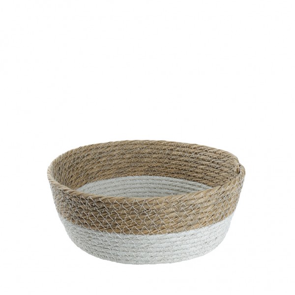 ΚΑΛΑΘΙ SYNTH. RATTAN ΣΤΡΟΓΓ. ΦΥΣΙΚΟ-ΛΕΥΚΟ 24X6EK.