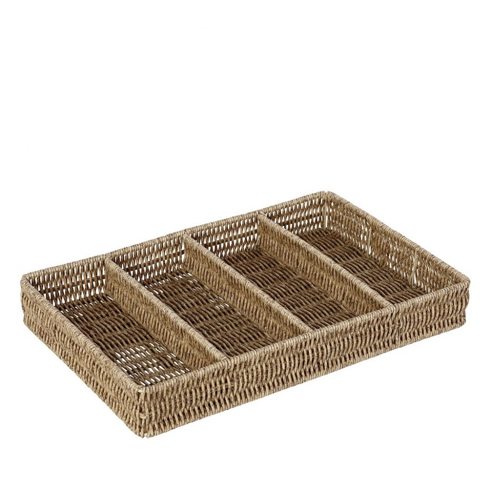 ΔΙΣΚΟΣ ΜΕ ΔΙΑΧΩΡΙΣΤΙΚΑ SYNTH. RATTAN ΜΠΕΖ 40Χ26Χ5,5ΕΚ