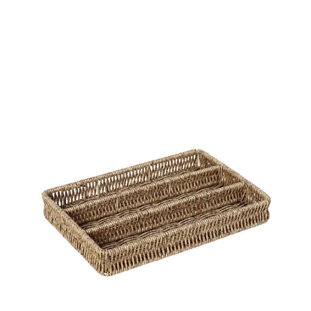 ΔΙΣΚΟΣ ΜΕ ΔΙΑΧΩΡΙΣΤΙΚΑ SYNTH. RATTAN ΜΠΕΖ 28Χ19Χ4ΕΚ