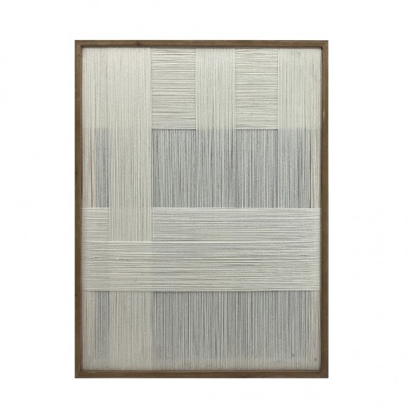 ΠΙΝΑΚΑΣ ΜΕ ΚΟΡΝΙΖΑ ΞΥΛΙΝΗ ΚΑΙ ΝΗΜΑ ΜΠΕΖ ΓΚΡΙ 60X80X3EK