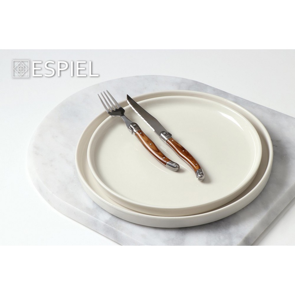 ANTIQUE CUT ΠΙΡΟΥΝΙ STEAK ΑΣΗΜΙ ΛΑΒΗ ΧΡΩΜΑ ΞΥΛΟΥ SS420 1,5ΜΜ 20.5ΕΚ