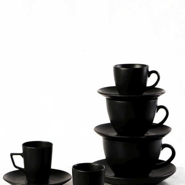 MORGAN MATTE BLACK ΦΛΙΤΖΑΝΙ & ΠΙΑΤΑΚΙ ΕΣΠΡΕΣΣΟ ΧΩΡΙΣ ΛΑΒΗ 80CC 12Χ12Χ7ΕΚ